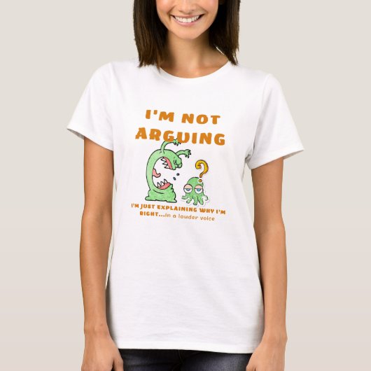 Ich diskutiere nicht T-Shirt (Vorderseite)