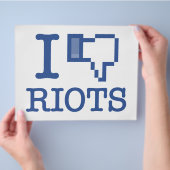 ICH DISKUTIERE RIOTS FLYER (Hand)