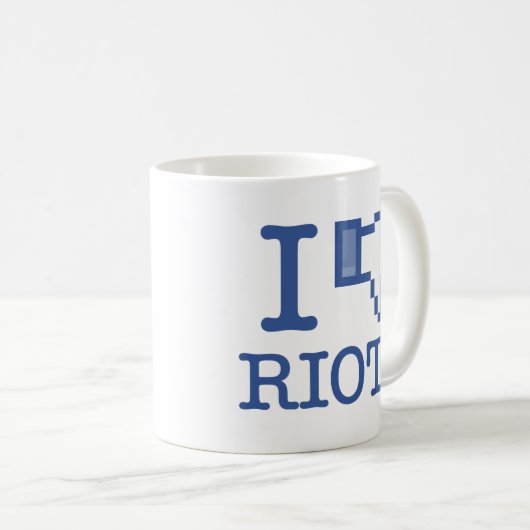 ICH DISKUTIERE RIOTS KAFFEETASSE (VorderseiteRechts)