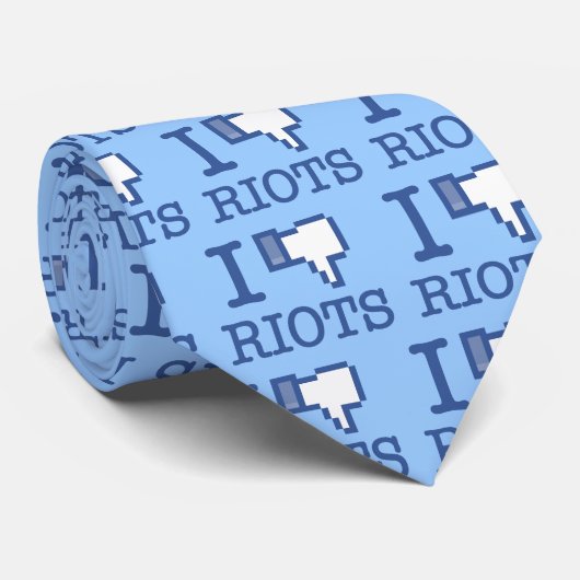 ICH DISKUTIERE RIOTS KRAWATTE (Gerollt)