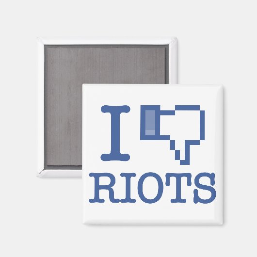 ICH DISKUTIERE RIOTS MAGNET (Vorderseite/Rückseite)