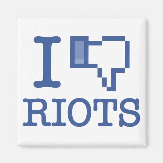 ICH DISKUTIERE RIOTS MAGNET (Vorne)