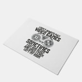 Ich Donner Alwasy Play Video Games Gaming Spaß Fun Fußmatte (Schrägansicht)