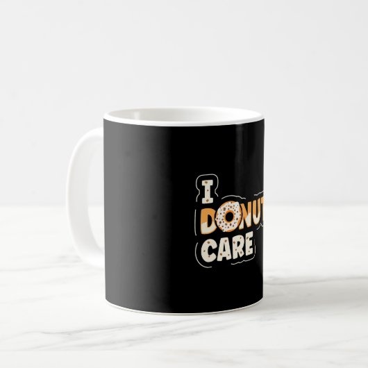 Ich Donut Care Funny Donut Lover Kaffeetasse (Vorderseite Links)