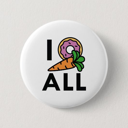 Ich Donut Carrot Button (Vorderseite)