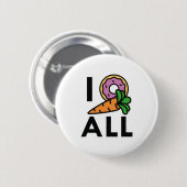 Ich Donut Carrot Button (Vorne & Hinten)