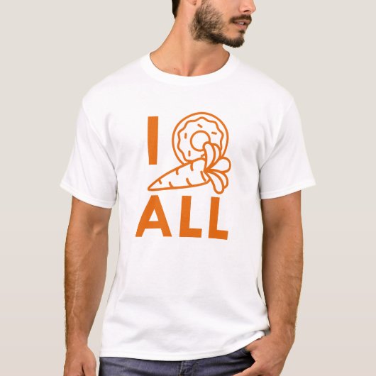Ich Donut Carrot T-Shirt (Vorderseite)