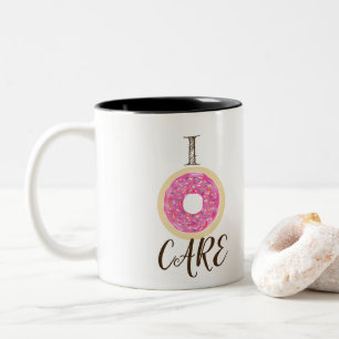 Ich DONUT KÜMMER Mich Rosa Streusel Cute Chic Mode Zweifarbige Tasse