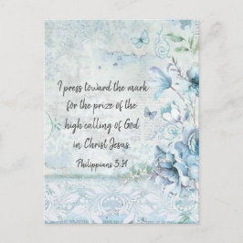 Ich dränge auf das Mark-Philippians-Bibelverse Postkarte