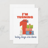 Ich drehe 1 Geburtstagskarte Dankeskarte (Vorne/Hinten)