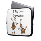 Ich drehe über Gymnastik um Laptopschutzhülle (Vorderseite Links)