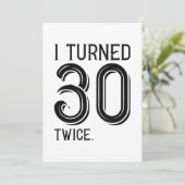 Ich drehte 30 Mal Dankeskarte (Stehend Vorderseite)
