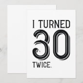 Ich drehte 30 Mal Dankeskarte (Vorne/Hinten)