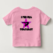 Ich Drehte Gymnastik-Schleppgriff über die Hoodie Kleinkind T-shirt (Rückseite)