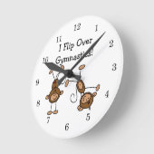 Ich Drehte über Gymnastik Runde Wanduhr (Winkel)