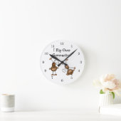 Ich Drehte über Gymnastik Runde Wanduhr (Zuhause)