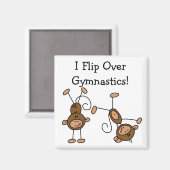 Ich Drehte über Gymnastik Tshirts und Geschenke Magnet (Vorderseite/Rückseite)