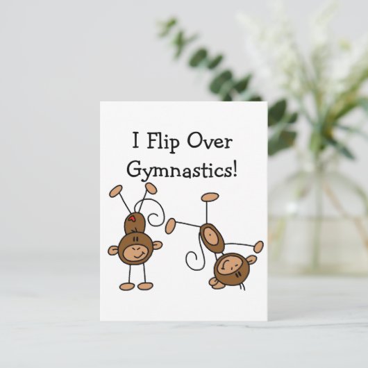 Ich Drehte über Gymnastik Tshirts und Geschenke Postkarte (Stehend Vorderseite)