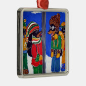 "ICH DREILE DIE DACKEL, DASS SIE SICH DAGEGEN" SILBERNES ORNAMENT (Rechts)