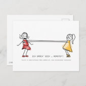 Ich drück´ Dich ... ferngesteuert! Postkarte (Vorne/Hinten)