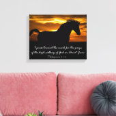 Ich drücke auf das Mark Bible Verse Leinwanddruck (Insitu (Wohnzimmer))