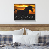 Ich drücke auf das Mark Bible Verse Leinwanddruck (Insitu (Schlafzimmer))