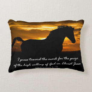 Ich drücke auf das Mark Bible Verse Zierkissen