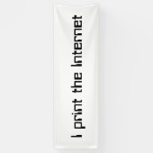 Ich drucke das Internet Banner (Vertikal)