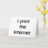 Ich drucke das Internet Karte (Gelbe Blume)