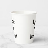 Ich drucke das Internet Pappbecher (Links)