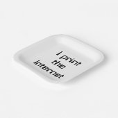 Ich drucke das Internet Pappteller (Gewinkelt)