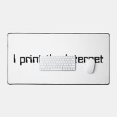 Ich drucke das Internet Schreibtischunterlage (Tastatur & Maus)