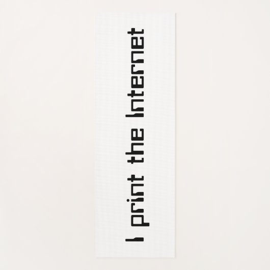 Ich drucke das Internet Yogamatte (Vorderseite)
