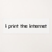 Ich drucke das Internet Yogamatte (Vorderseite (Horizontal))