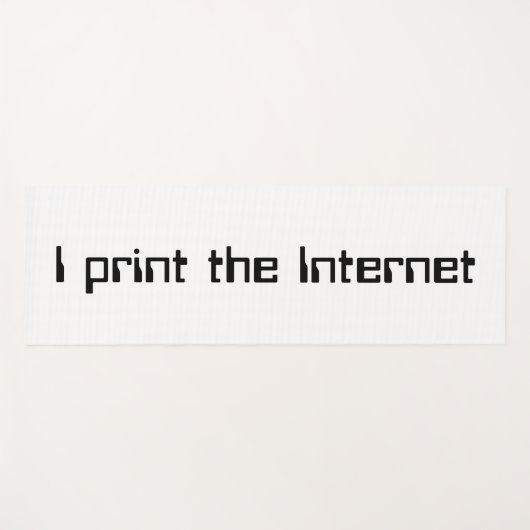 Ich drucke das Internet Yogamatte (Vorderseite (Horizontal))