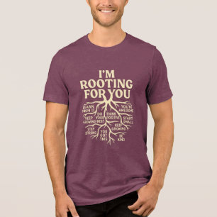 Ich drücke dir die Daumen Buchwurm-Geschenk  Tri-Blend Shirt