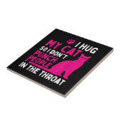 Ich drücke meine Katze, damit ich nicht Leute anhe Fliese (Seite)