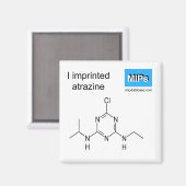 Ich drückte Atrazin-Magneten aus Magnet (Vorderseite/Rückseite)