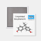 Ich druckte Bisphenol A Magnetkugel und Stock Magnet (Vorderseite/Rückseite)