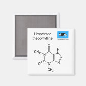 Ich drückte den Theophyllinespekronen-Magneten ein Magnet (Vorderseite/Rückseite)