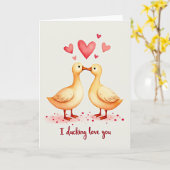Ich Ducking Liebe Dich Karte (Gelbe Blume)