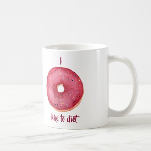 Ich dughnut mag Diät Kaffeetasse (Rechts)
