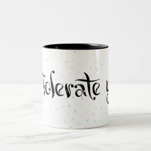 Ich dulde dich. zweifarbige tasse