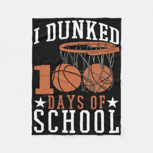 Ich Dunked 100 Tage der Schule Kindergarten Bysket Fleecedecke