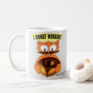 ICH DUNKTE ARBEITEN Hübsche Doughnut Kaffeetasse