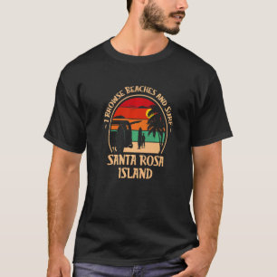 Ich durchsuche Strände und Surf Island Surfen Flor T-Shirt