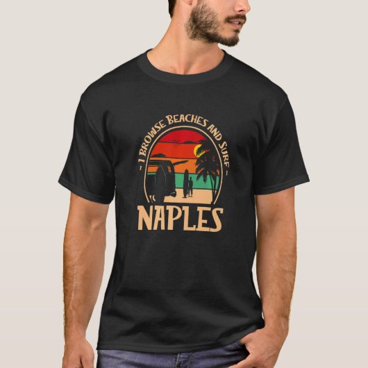 Ich durchsuche Strände und surfe 1 T-Shirt (Vorderseite)
