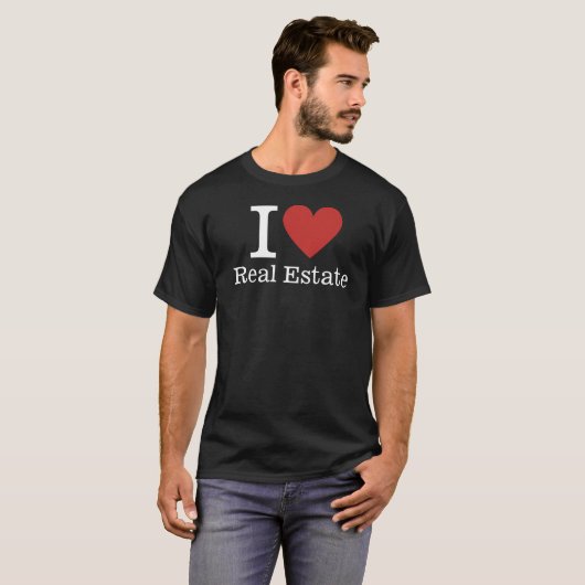 Ich ❤️ echtes Anwesen CUSTOM Men's T-Shirt (Vorne ganz)