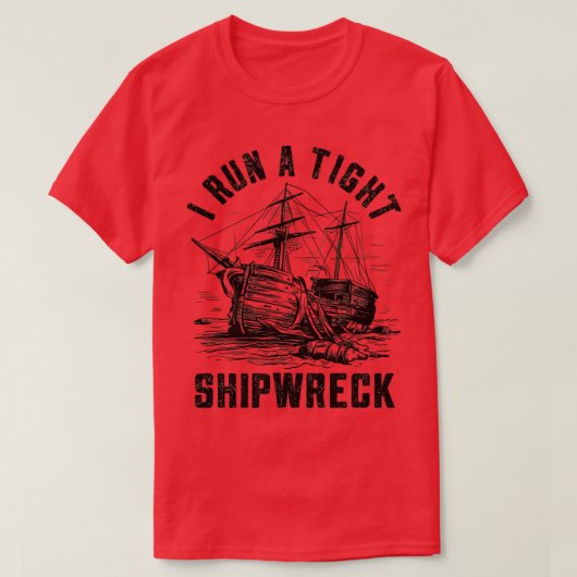 ich ein enges Schiffswrack betreibe 1 T-Shirt (Design vorne)
