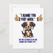 ICH EMPFEHLE DICH SEHR EINLADUNGSPOSTKARTE (Vorne/Hinten)